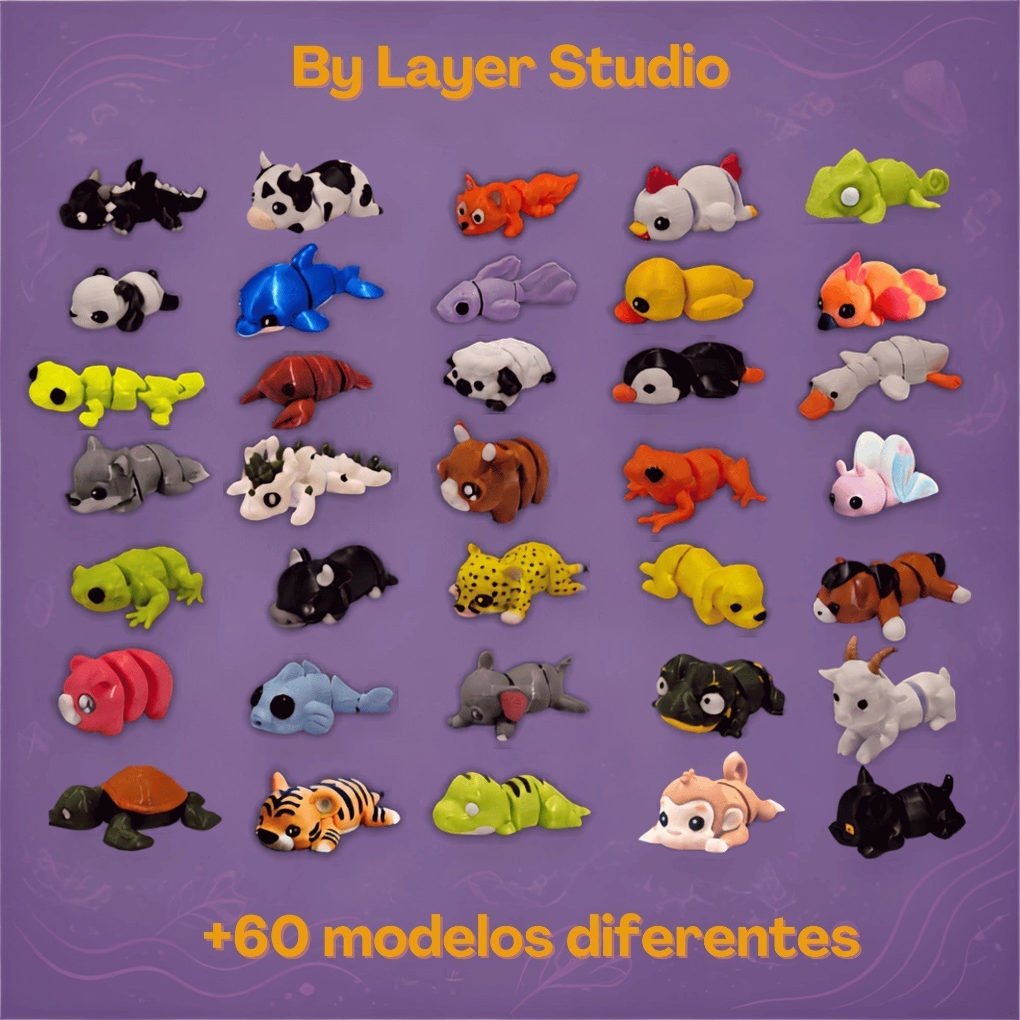 Catálogo/mostruário de animais articulados