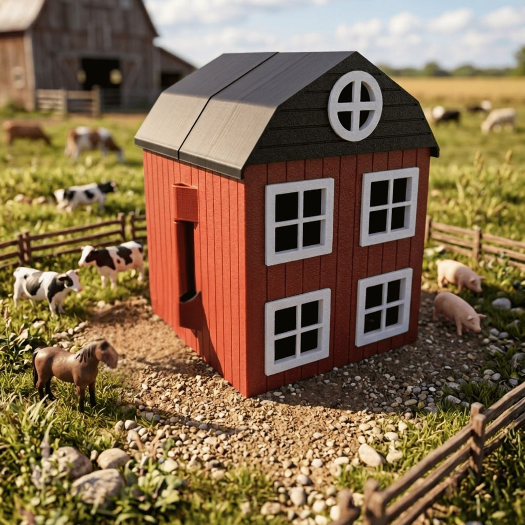 Casa Celeiro para Animais Miniatura