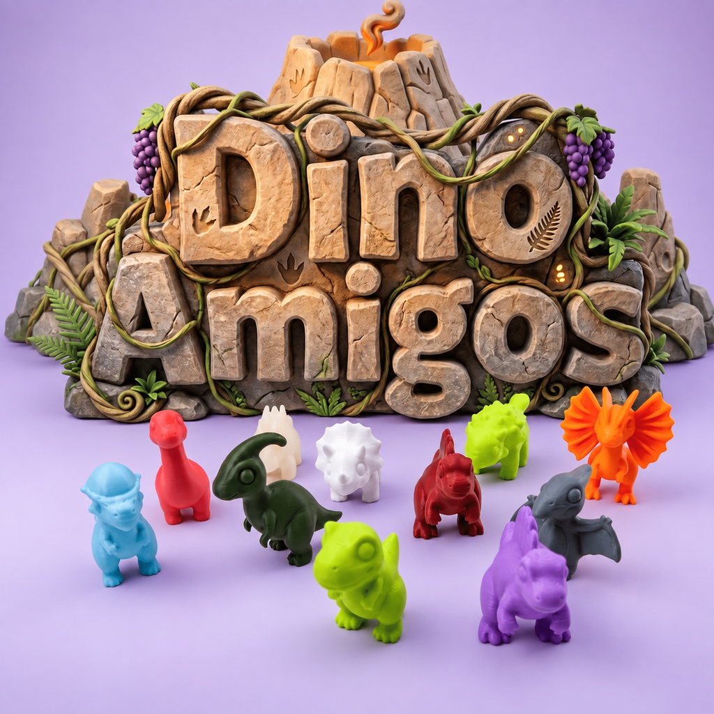 Kit com 11 Mini Dinossauros 3D