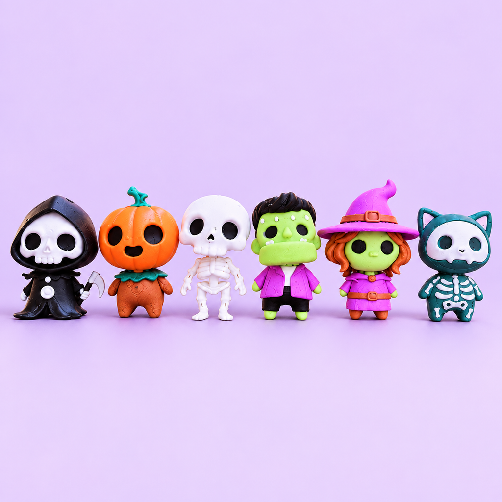 Chaveiros de Halloween 3D