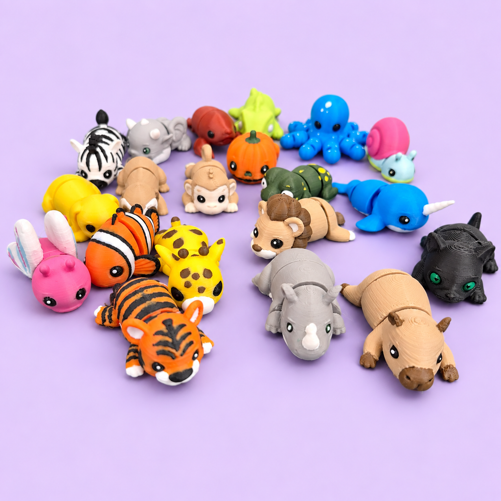 Coleção de Miniaturas Articuladas de Animais