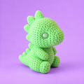 Dino Rex no estilo tricô - amigurumi